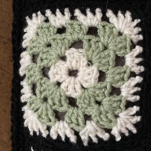 Hand crafted! Boho Granny square crochet retro cushion! Colourful 17”x17” - Picture 12 of 17